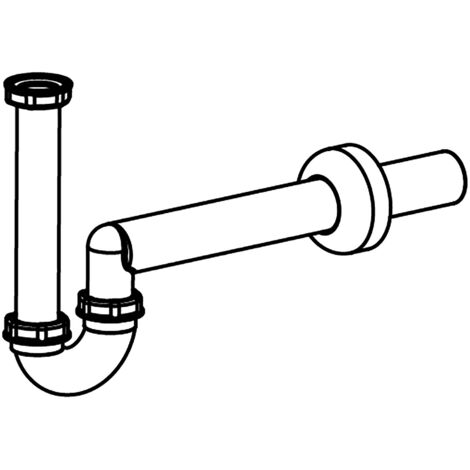 Sifón LAUFEN, DN40, plástico, para bidé mural, blanco,