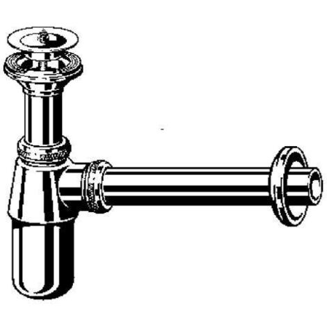 Sifón para botella de 5/4" x 5/4" de latón/cromado