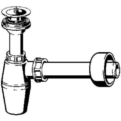 Sifón para botella de 5/4" x 5/4", plástico/blanco, modelo n.° 5726PL
