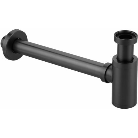 SIFON VISTO LAVABO 1-1/4x32mm.NEGRO