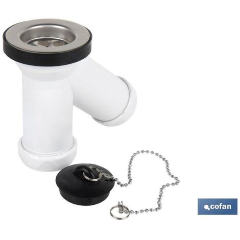 sifón y compacto con salida ø32-40 y válvula lavabo-bidé ø70