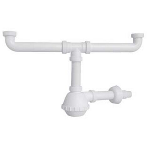 Sifone 2 vie PVC 'MARIPLAST' - 1" 1/2