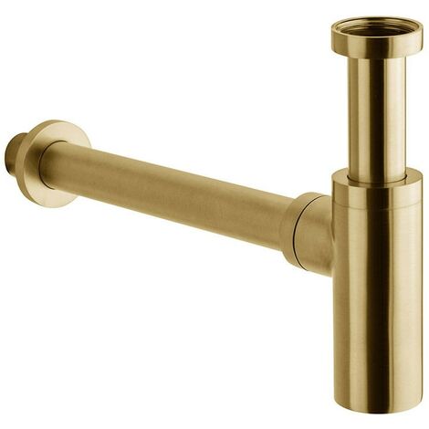 Sifone a bottiglia 1"1/4 colore oro spazzolato per lavabo Paffoni ZACC240HGSP  Honey Gold Spazzolato