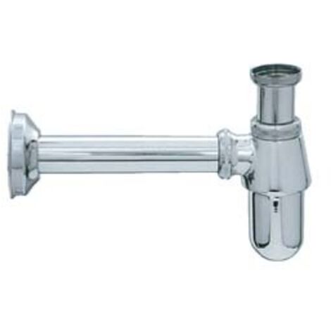 SIFONE A BOTTIGLIA IN OTTONE CROMATO  1 con canotto ø mm.26x200