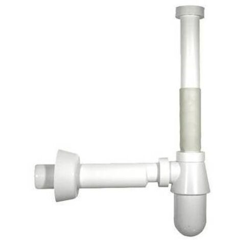 SIFONE A BOTTIGLIA MONSTER SENZA PILETTA BIANCO 11/4  32 x 250 mm. BONOMINI