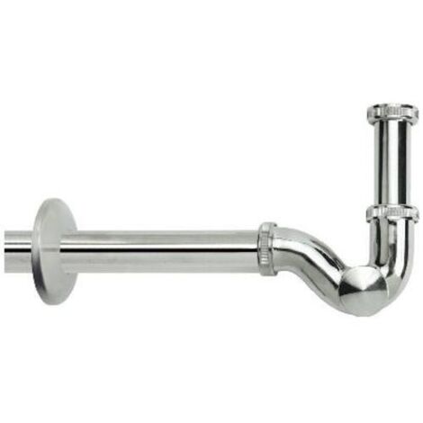 SIFONE A S ISPEZIONABILE PER LAVABO/BIDET 1'1/4 X 32MM METALLO CROMATO