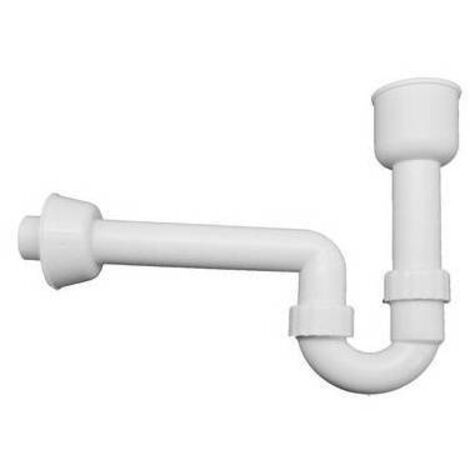 SIFONE AD ALLACCIO PER SCARICO ORINATOIO IN PP BIANCO Diam. 40/50 OLIVE