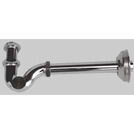 SIFONE AD ESSE CON CANOTTO E ROSONE - 1"1/4 Ø 32 x 200