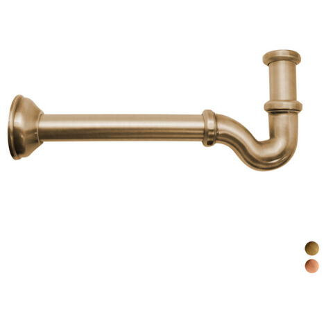 Sifone ad s tappo laterale senza piletta 1  1 BronzatoPB