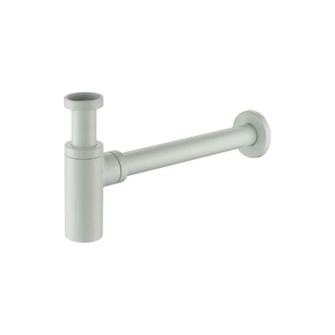 Sifone arredo tondo alto bianco opaco 1"1/4  Tecom
