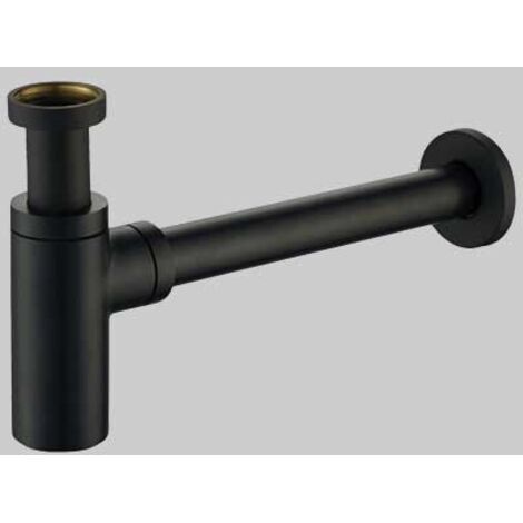 SIFONE ARREDO TONDO NERO - 1" 1/4 x 32