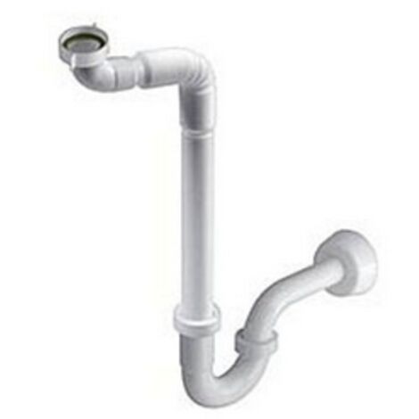 SIFONE CON BRACCIO FLESSIBILE PER LAVABI RECLINABILI- 1 1/4 x 32- BONOM- pezzi 1