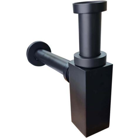 Sifone d'arredo Nero opaco Jacuzzi  Rubinetteria quadro