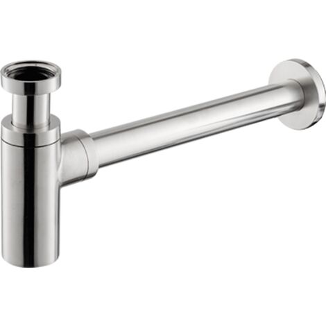 Sifone d'arredo per lavabo acciaio inox Vema TIBER STEEL P000459 Satinato