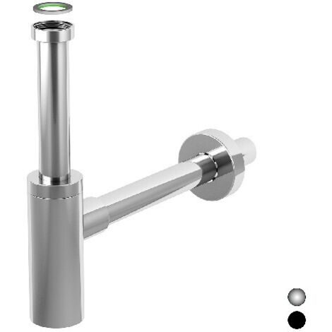 SIFONE D'ARREDO PER LAVABO INOX MATER 1"1/4 x 32 Finitura Nero Opaco BONOMINI