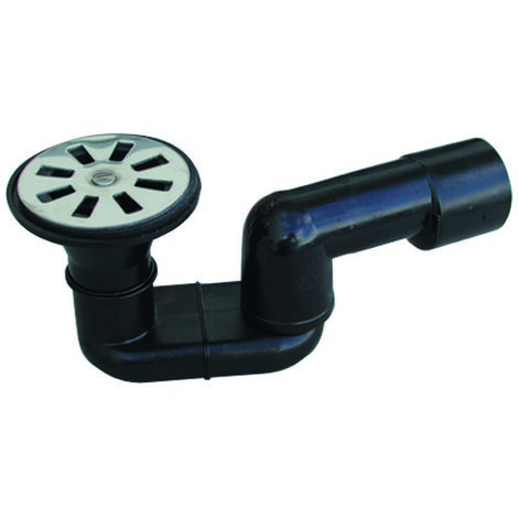 Sifone doccia pehd nero saldabile con uscita diam.40 valsir ingr. 80