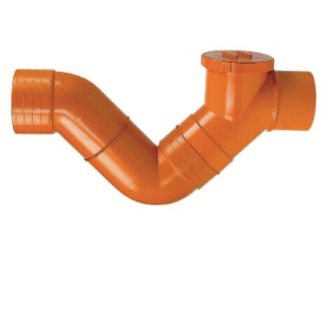 Sifone firenze orizzontale 1 tappo  Diam. 100senza