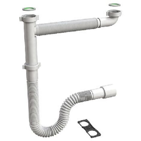 SIFONE FLESSIBILE PER LAVELLO CUCINA "FLEXYBON" 1"1/2 BONOMINI