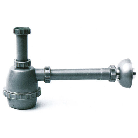 Sifone in plastica a 1 via senza piletta mis. 1.1/2 -