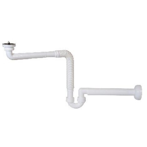 SIFONE IN PP CREA SPAZIO AD "S" PER LAVABO SENZA PILETTA 1"1/4 - Uscita D. 40 mm