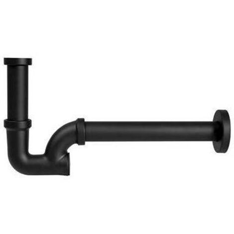 SIFONE LAVABO IN OTTONE 1"1/4 Nero opaco