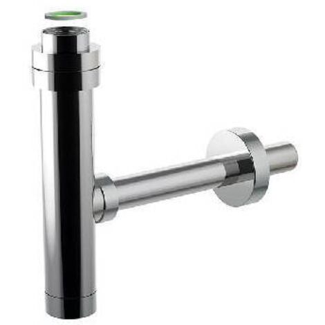 SIFONE MINIM-ALL CON FLANGIA IN ABS CROMATO 1"1/4