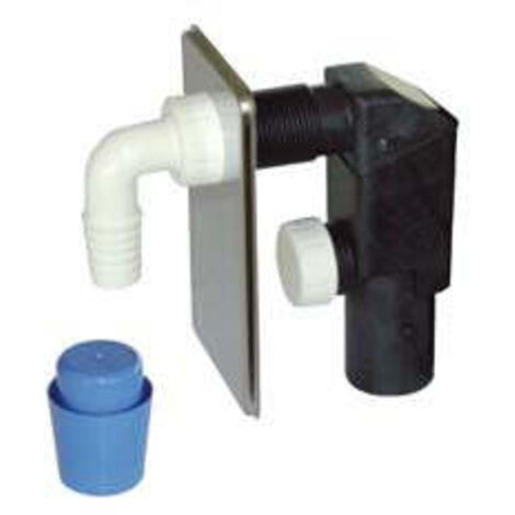 Sifone Moplen A Incasso Per Lavatrice Dn 40 Piastra Inox - piastra in acciaio inox