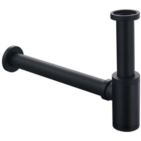 Sifone nero 1 1/4" x Ø 32 mm - Sifone universale regolabile cromato - Sifone per lavello