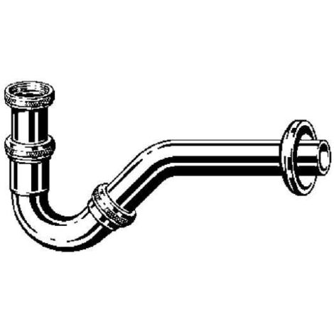 Sifone per bidet 5/4"x5/4" in ottone/cromato