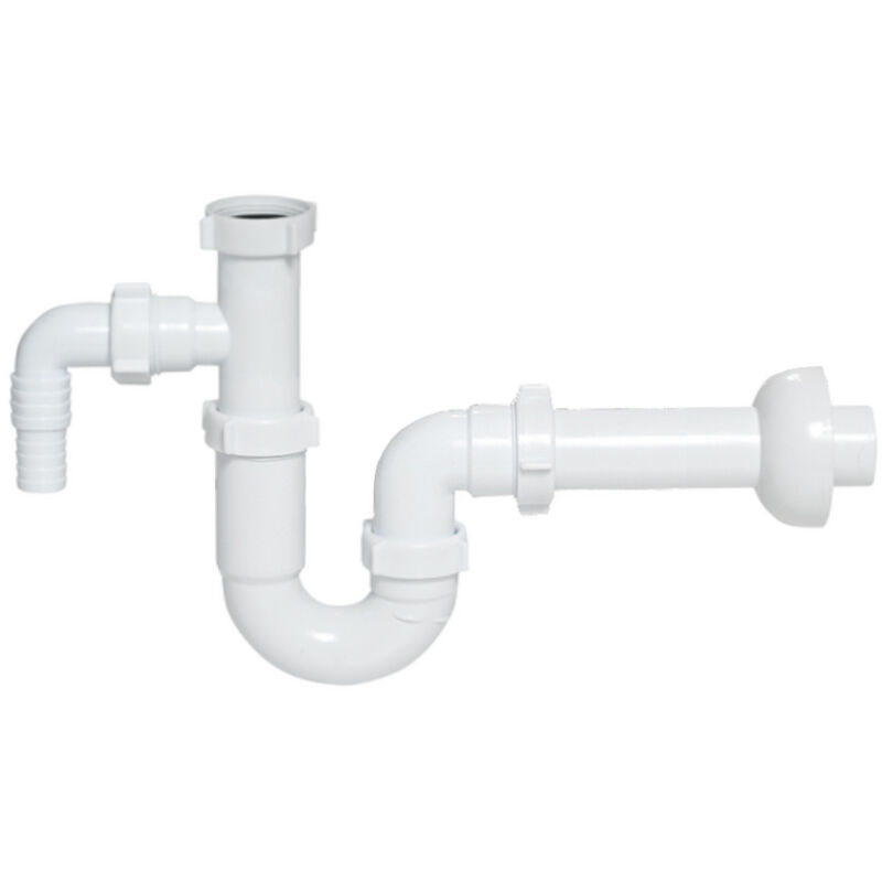 Sifone Per Lavabo 5 4 Mm, Scarico 32 Mm, Con Uscita Per Lavatrice l...