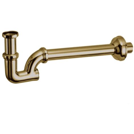 Sifone per lavabo in ottone antico 11599152200