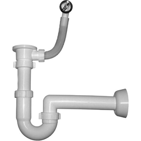 Sifone Plastica 2 Vie Con Pilastro 1-1/4 - Sifone Per Lavelli Da Cucina E Bagno - Foto 2