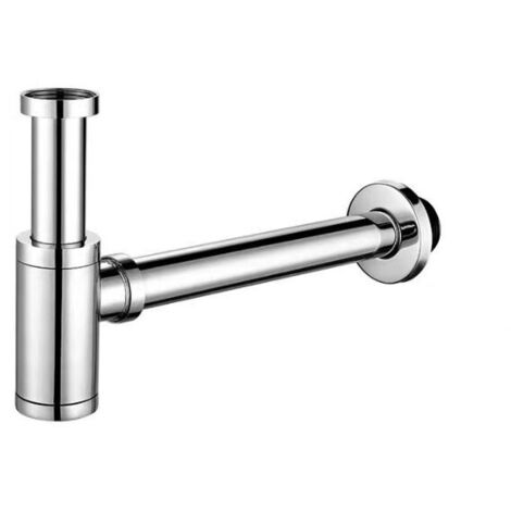 Sifone per lavello in acciaio inox, sifone per lavelli e lavabi, set sifone regolabile in altezza