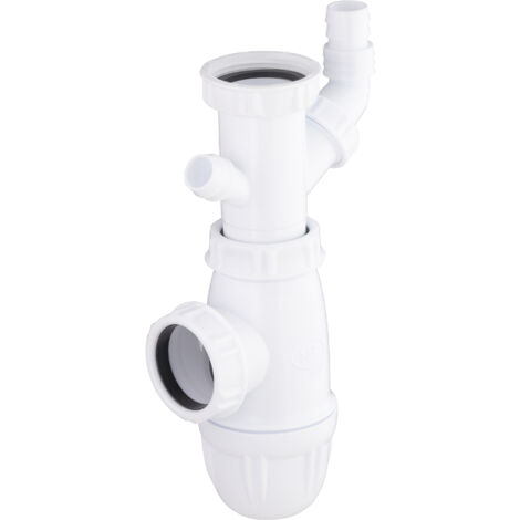 Sifone per lavello in plastica, con 2 prese per lavatrice, ø40, 40x49 NOYON & THIEBAULT