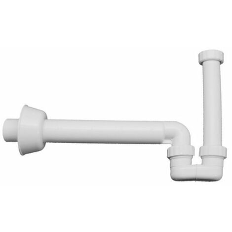 SIFONE PER SCARICO BIDET IN PP BIANCO In. 1&quot1/4 - Out. 40