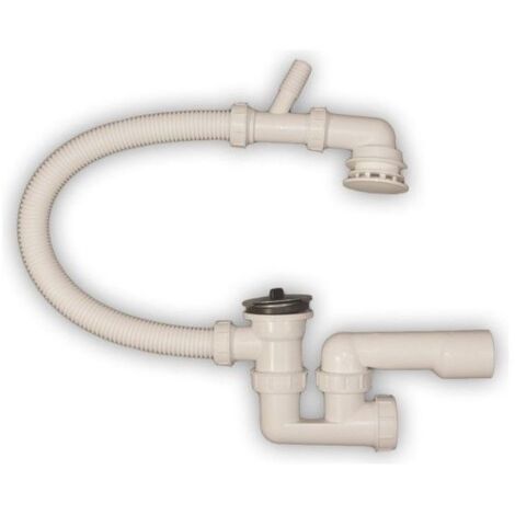 SIFONE PER VASCA DA SOFFITTO CON SCARICO PER LAVATRICE, CON FILTRO - HJ/S2016