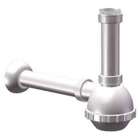 SIFONE PP A BOTTIGLIA 1 VASCA - BIANCO MM 40/32 1"1/2 - 5 pezzi