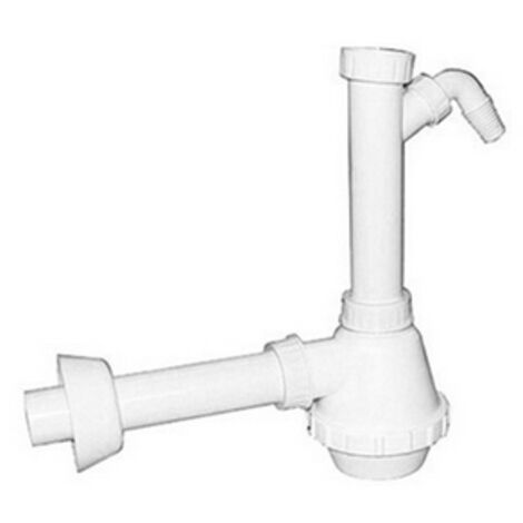 SIFONE PVC 1 VIA S / PILETTA E SCARICO LAVATRICE- 11/2 Diam. 40- DH- pezzi 1