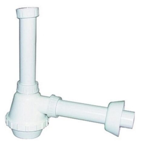 SIFONE PVC 1 VIA S / PILETTA PER INOX- 11/2 Diam. 40- DH- pezzi 1