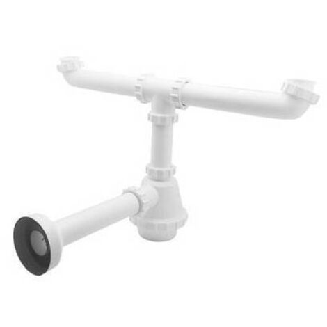SIFONE PVC 2 VIE S / PILETTA PER INOX 11/2 Diam. 40 DH