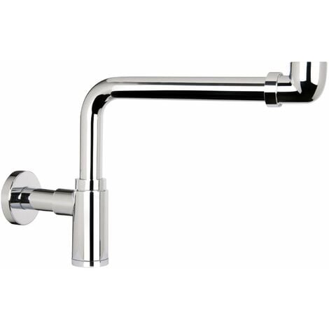 Piletta Lavabo Scarico Libero H40 mm Senza Troppo Pieno Cromo - Iperceramica