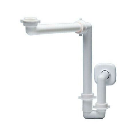 Geberit Accessori - Sifone salvaspazio Clou per lavabo, comando a  saltarello, cromo 152.049.21.1