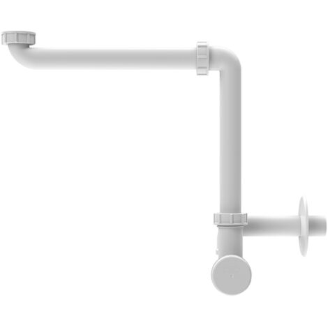Sifone salvaspazio per lavabo ad incasso DN32x5/4'