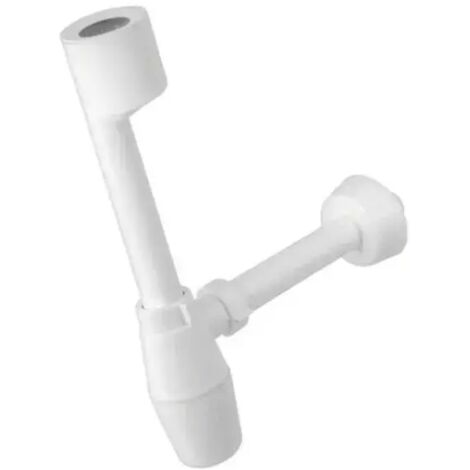 Sifone scarico a bottiglia in polipropilene pp per orinatoio attacco alla ceramica scarico ø40x230mm BONOMINI