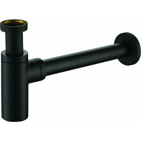 PONSI RUBINETTERIA Sifone standard colore nero opaco modello tondo Ercos BTSCAKVR40 Nero opaco