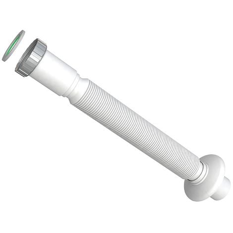 Sifone universale estensibile in plastica con attacco piletta 11/4