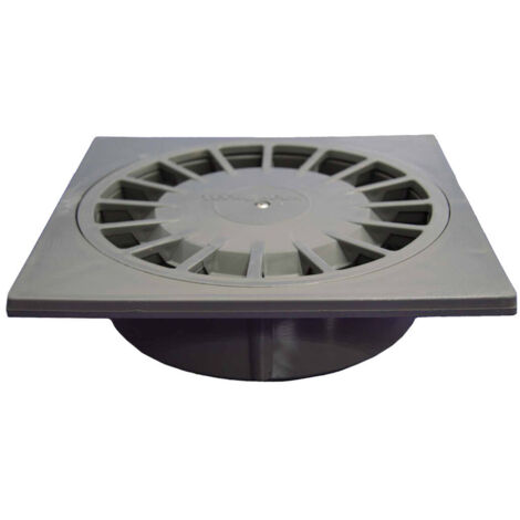 Sifone verticale in PVC T-88, 150 x 150 x 56,5 mm / ø75 - 50 mm