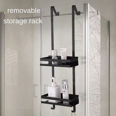 Awmnsrman Étagère Douche Sans Percage Porte Savon Douche Support Pour