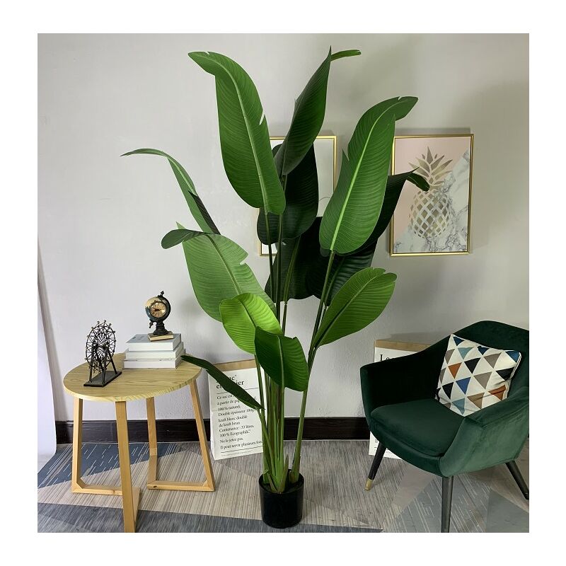 Sifree - Palmier Artificiel Bananier avec Pot 160cm Arbre artificiel plante artificiel