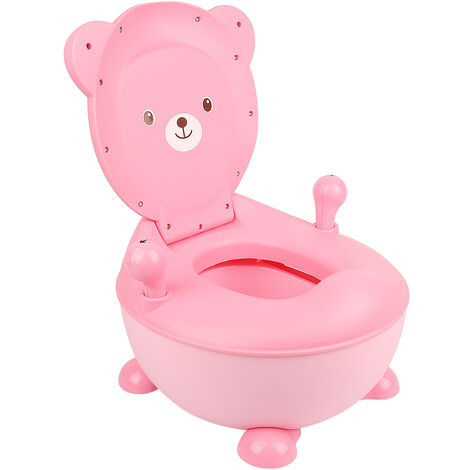 SiFree® Siege des Enfant en forme d'ours - Pot Toilet Pot Bébé Toilette Siège de Pot rose